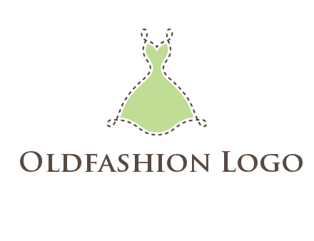 frock in a stitch outline logo