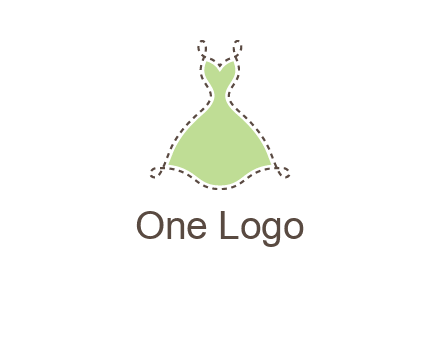 frock in a stitch outline logo