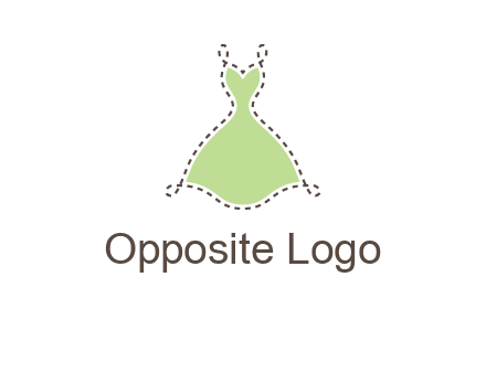 frock in a stitch outline logo