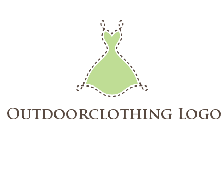 frock in a stitch outline logo