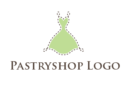 frock in a stitch outline logo