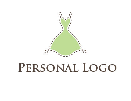 frock in a stitch outline logo