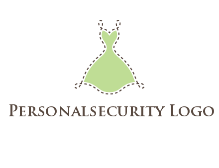 frock in a stitch outline logo
