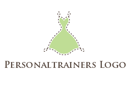 frock in a stitch outline logo