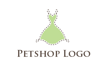 frock in a stitch outline logo