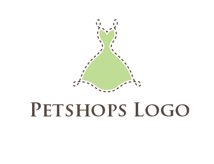 frock in a stitch outline logo