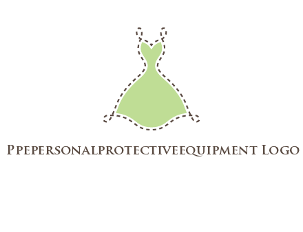 frock in a stitch outline logo