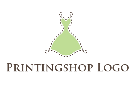 frock in a stitch outline logo