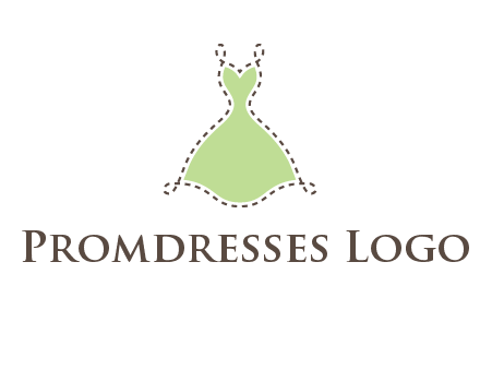 frock in a stitch outline logo