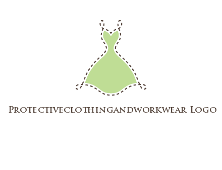 frock in a stitch outline logo