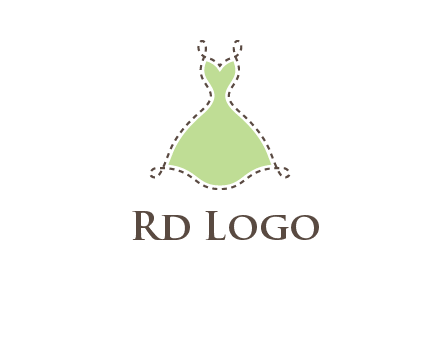 frock in a stitch outline logo