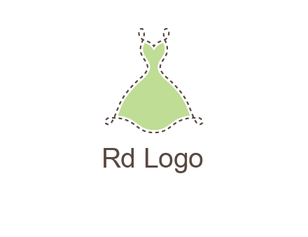 frock in a stitch outline logo