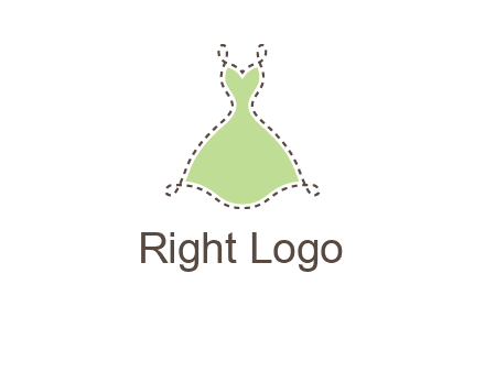 frock in a stitch outline logo