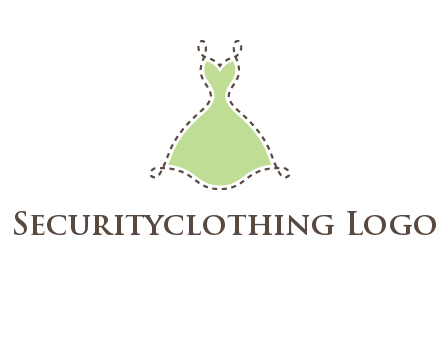 frock in a stitch outline logo