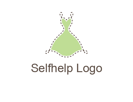 frock in a stitch outline logo