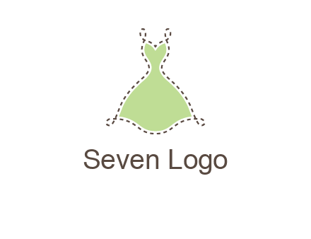 frock in a stitch outline logo