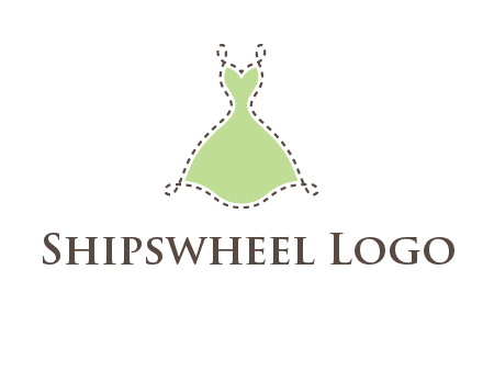 frock in a stitch outline logo