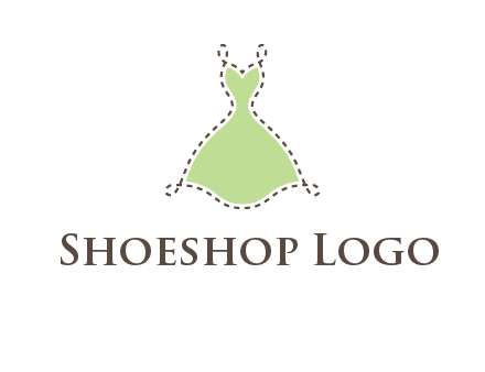 frock in a stitch outline logo