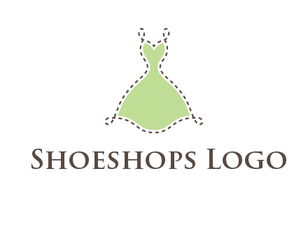 frock in a stitch outline logo