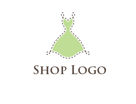 frock in a stitch outline logo