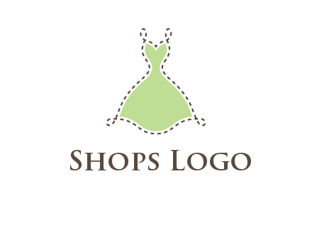 frock in a stitch outline logo