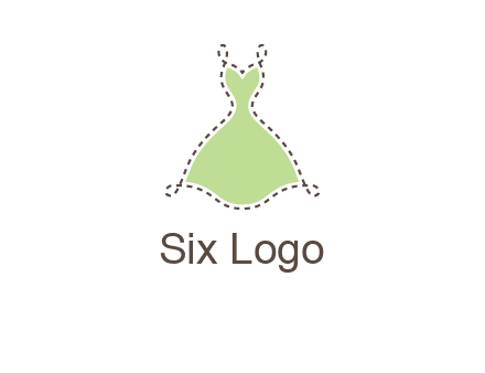 frock in a stitch outline logo