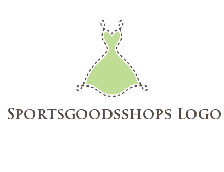 frock in a stitch outline logo