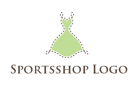 frock in a stitch outline logo