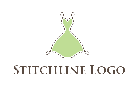 frock in a stitch outline logo