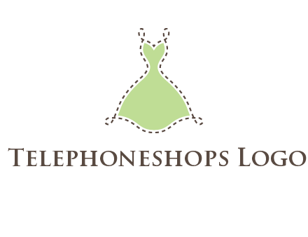 frock in a stitch outline logo