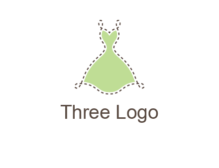 frock in a stitch outline logo