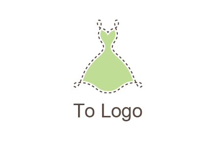 frock in a stitch outline logo