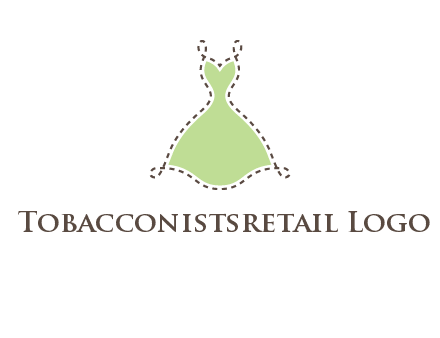 frock in a stitch outline logo