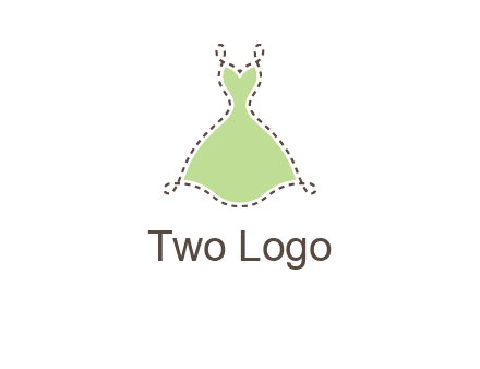 frock in a stitch outline logo