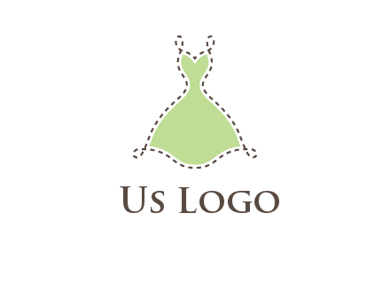 frock in a stitch outline logo