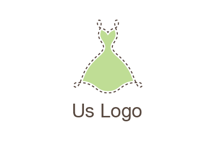 frock in a stitch outline logo