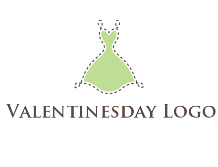 frock in a stitch outline logo