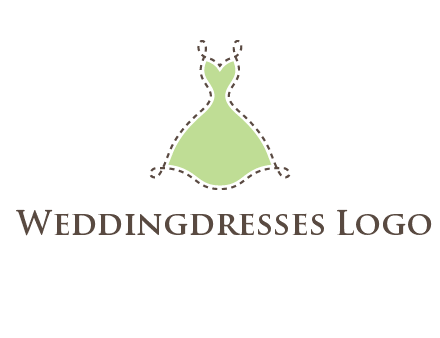 frock in a stitch outline logo