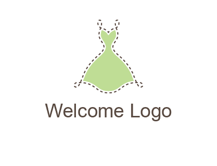 frock in a stitch outline logo