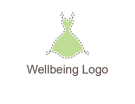 frock in a stitch outline logo
