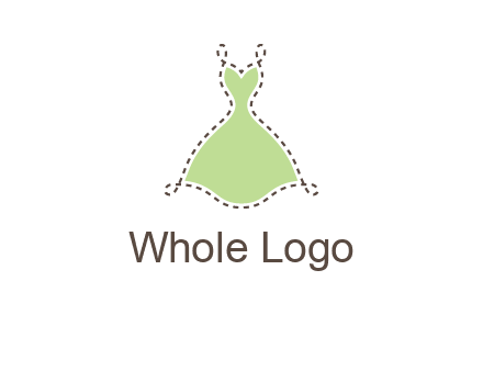 frock in a stitch outline logo