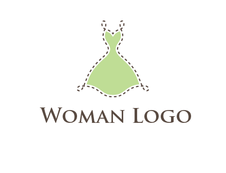 frock in a stitch outline logo