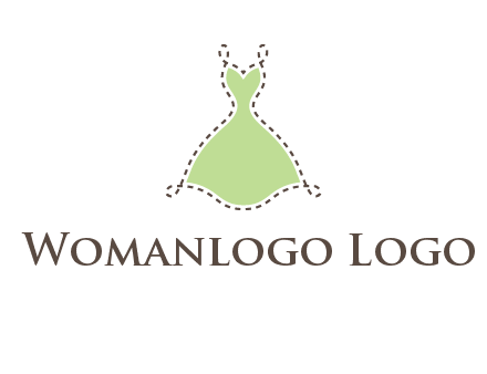 frock in a stitch outline logo