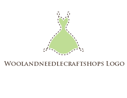 frock in a stitch outline logo