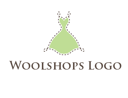 frock in a stitch outline logo