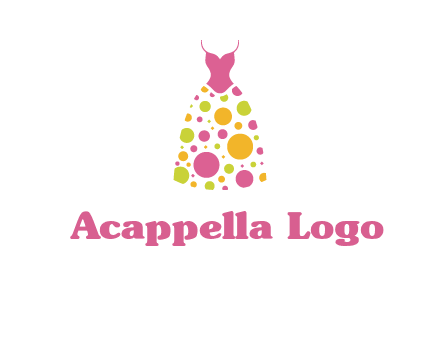 polka dots skirt vector