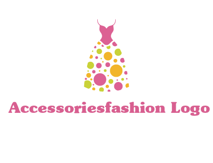 polka dots skirt vector