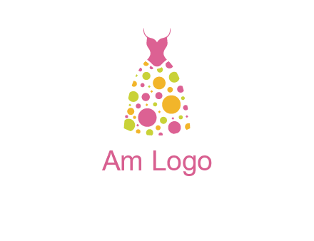 polka dots skirt vector