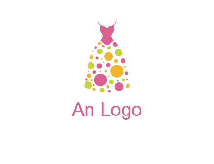 polka dots skirt vector