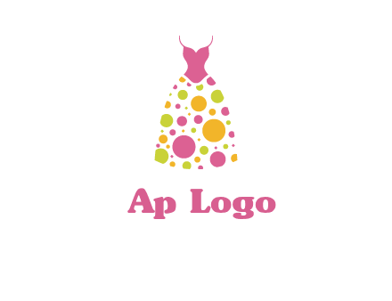 polka dots skirt vector